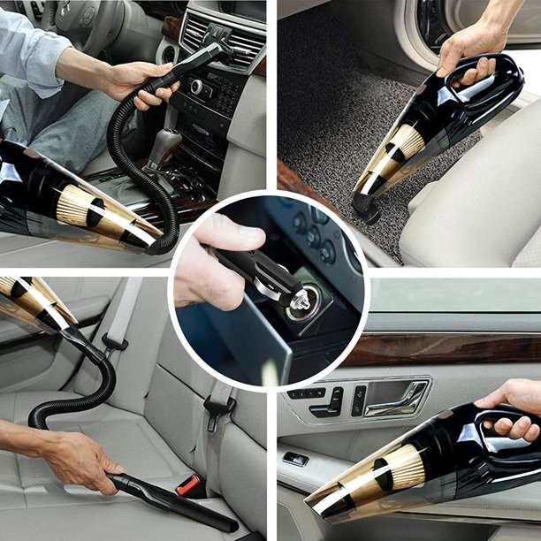 Interior de auto siendo aspirado con la TurboVac Pro